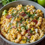 this mexican street corn pasta salad is a must try