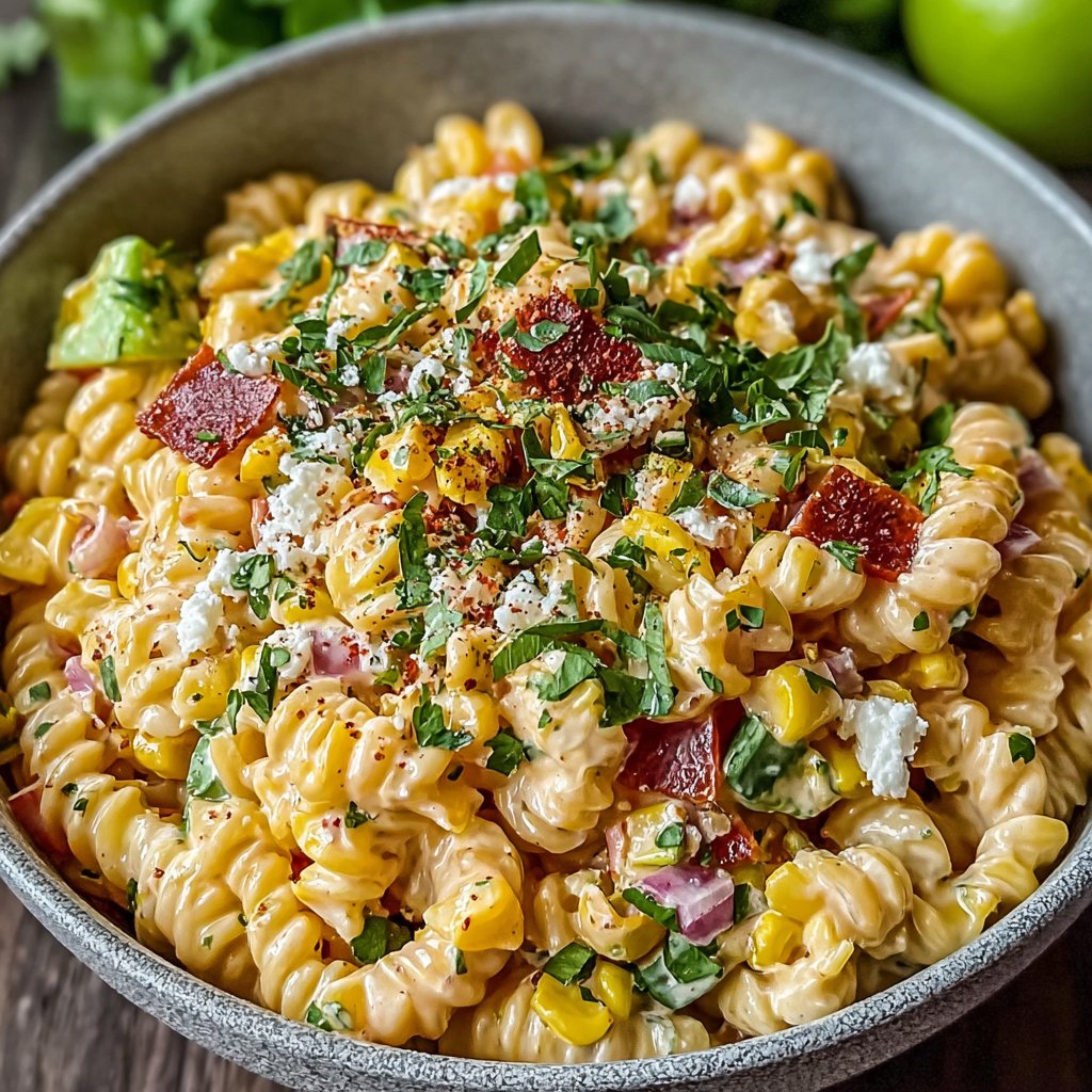 This Mexican Street Corn Pasta Salad is a must-try