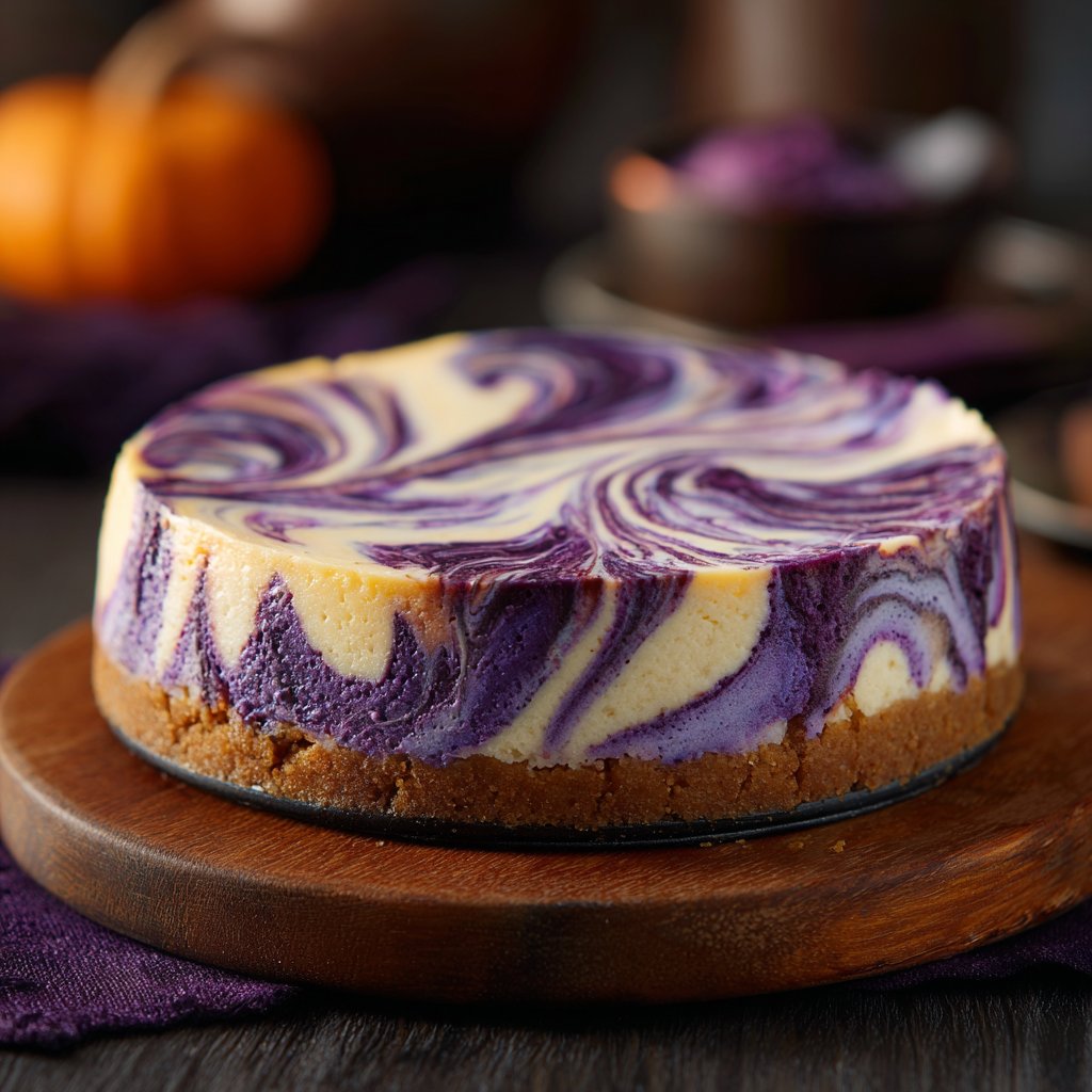Witches’ Brew Swirl Cheesecake