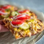 minute cheeseburger flatbreads