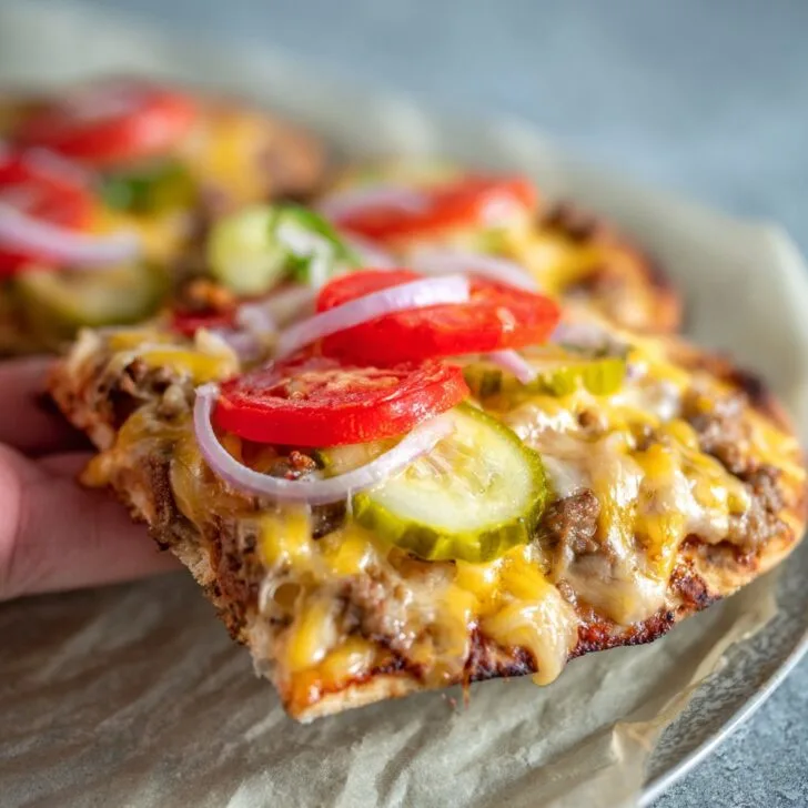 30-Minute Cheeseburger Flatbreads