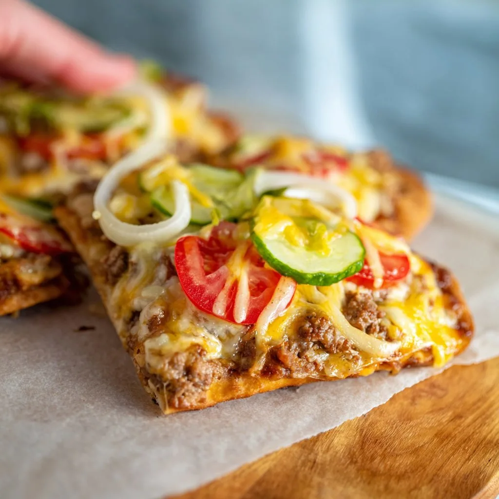 30-Minute Cheeseburger Flatbreads 30-Minute Cheeseburger Flatbreads