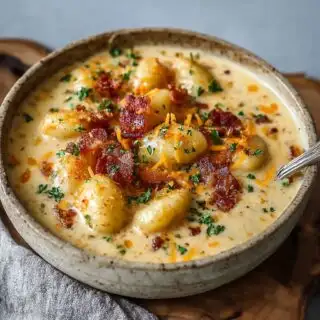 bacon cheddar gnocchi soup