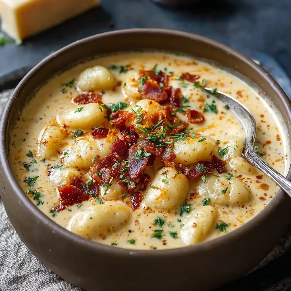 Bacon Cheddar Gnocchi Soup Bacon Cheddar Gnocchi Soup