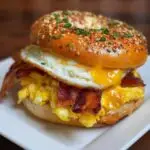 bacon egg and cheese bagel