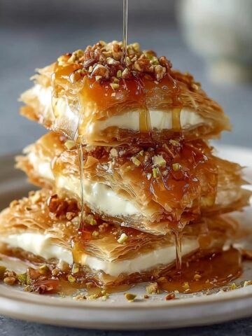 Baklava Cheesecake Phyllo Cookies with Honey Drizzle Recipe Baklava Cheesecake Phyllo Cookies with Honey Drizzle Recipe