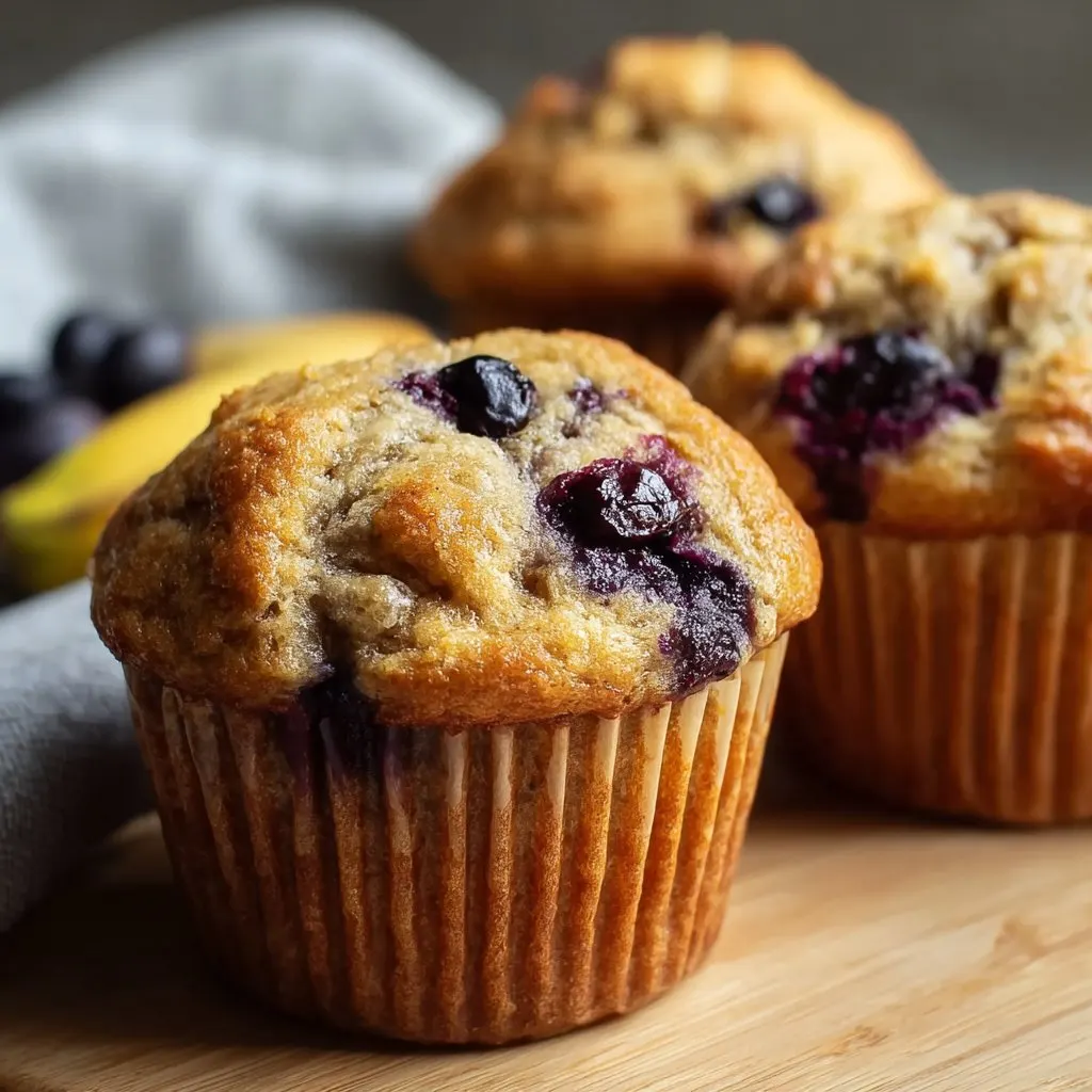 Banana Blueberry Muffins Recipe Banana Blueberry Muffins Recipe