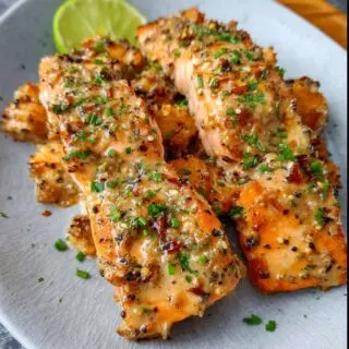 bang bang salmon in air fryer