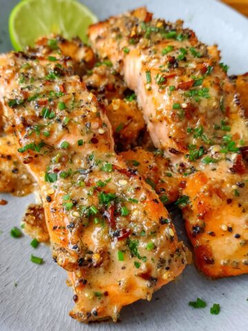 Bang Bang Salmon in Air Fryer