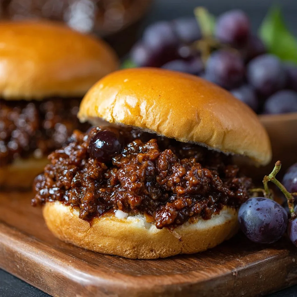 BBQ Grape Sloppy Joes BBQ Grape Sloppy Joes