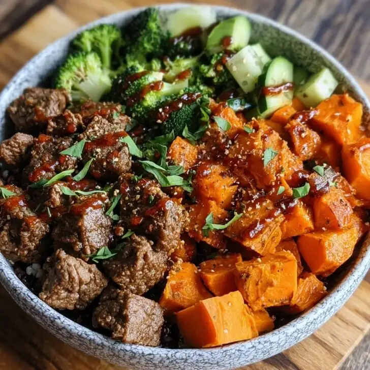 Beef and Sweet Potato Power Bowl
