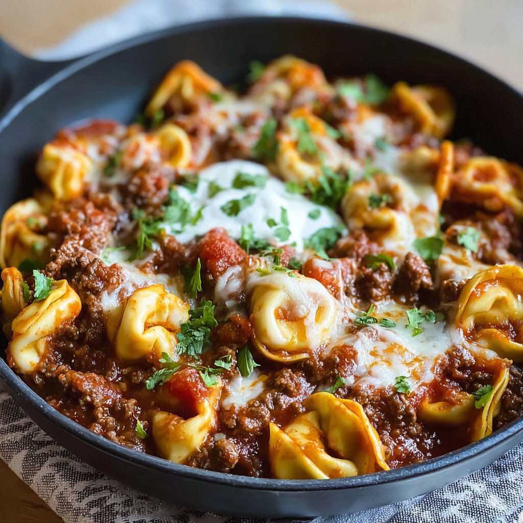 Beef Enchilada Tortellini Recipe Beef Enchilada Tortellini Recipe