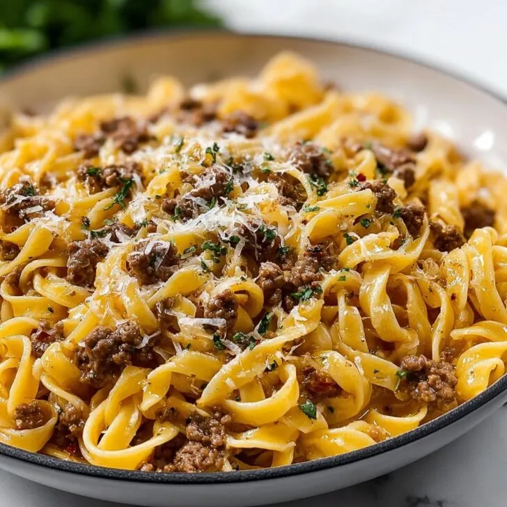 Beef & Garlic Butter Pasta Recipe