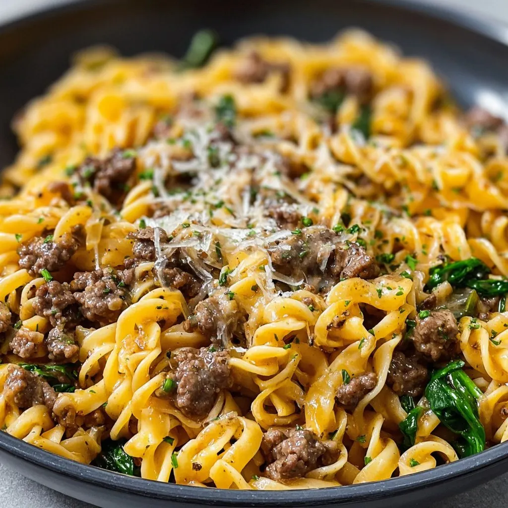 Beef & Garlic Butter Pasta Recipe Beef & Garlic Butter Pasta Recipe