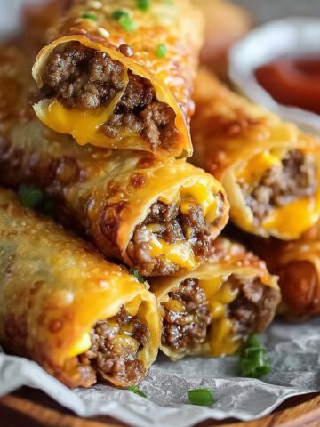 BEST RECIPE For Cheeseburger Egg Rolls