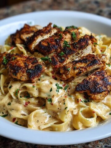 Blackened Cajun Chicken Alfredo Recipe
