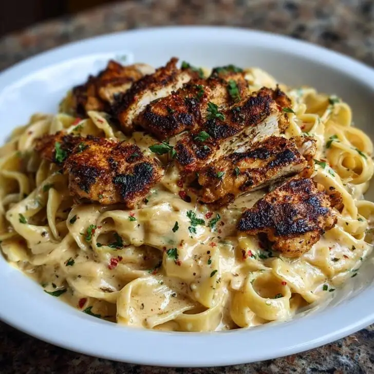 Blackened Cajun Chicken Alfredo Recipe