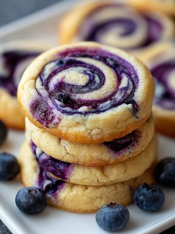 Blueberry Cheesecake Swirl Cookies