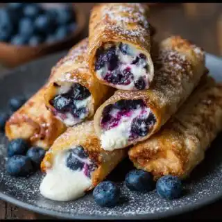 blueberry cream cheese egg rolls