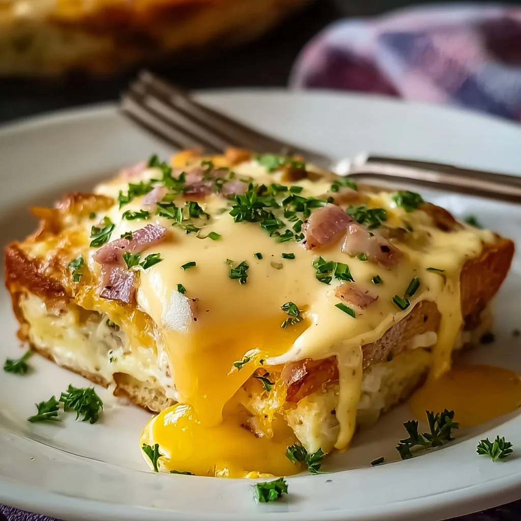 Breakfast Eggs Benedict Casserole