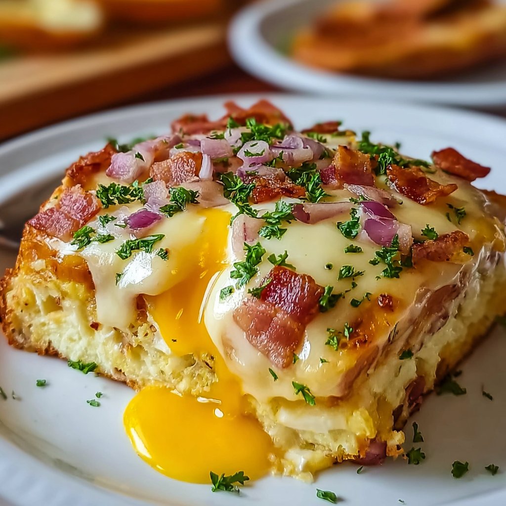 Breakfast Eggs Benedict Casserole