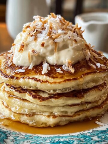 Breakfast Sweet Coconut Cream Pancakes
