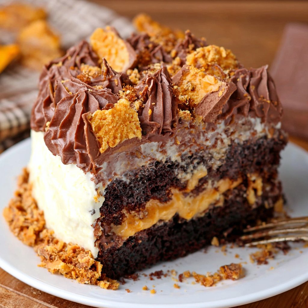 Butterfinger Bomb Cake Butterfinger Bomb Cake