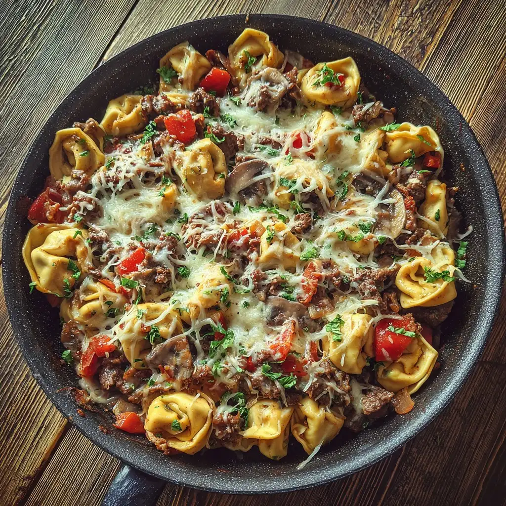 Cheesesteak Tortellini Bliss Cheesesteak Tortellini Bliss