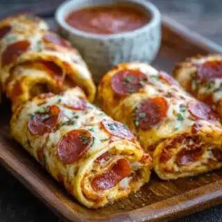 cheesy pepperoni pizza roll ups with low carb tortillas