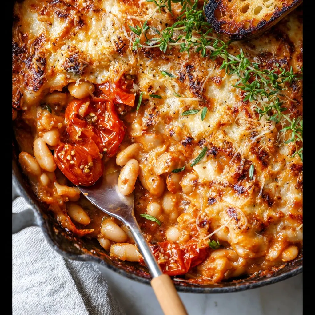 Cheesy White Bean Tomato Bake Cheesy White Bean Tomato Bake
