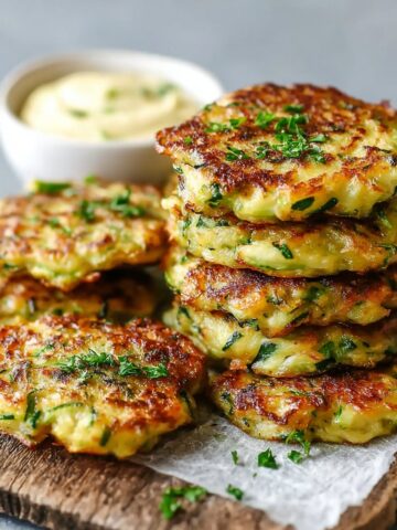 Cheesy Zucchini Fritters for Toddlers
