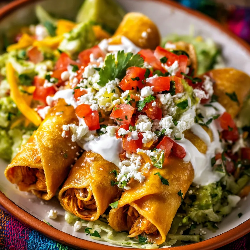 Chicken Flautas Chicken Flautas