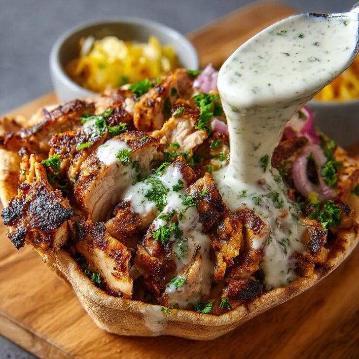 Chicken Shawarma with Garlic Sauce Recipe