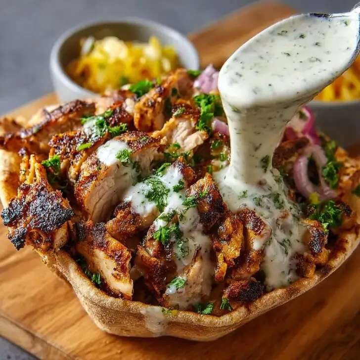 Chicken Shawarma with Garlic Sauce Recipe