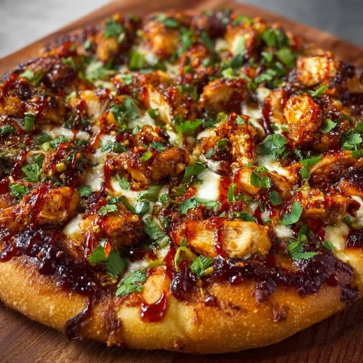 Chili Garlic Chicken Pizza