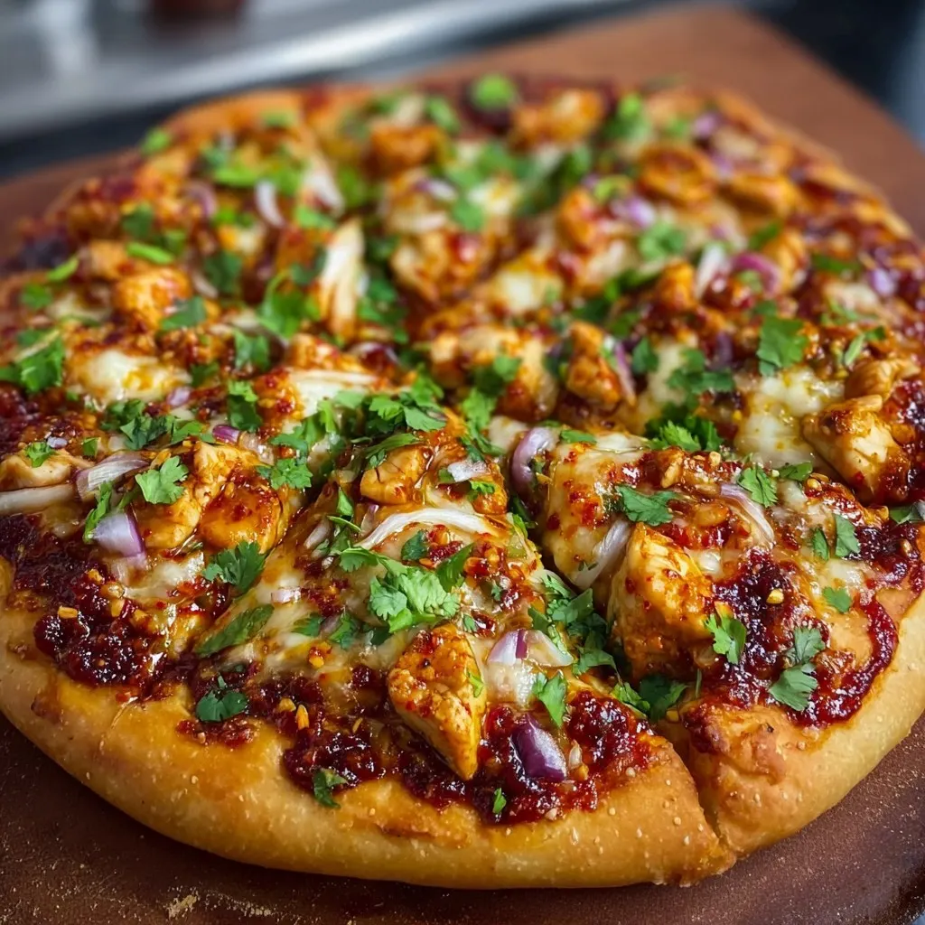 Chili Garlic Chicken Pizza Chili Garlic Chicken Pizza