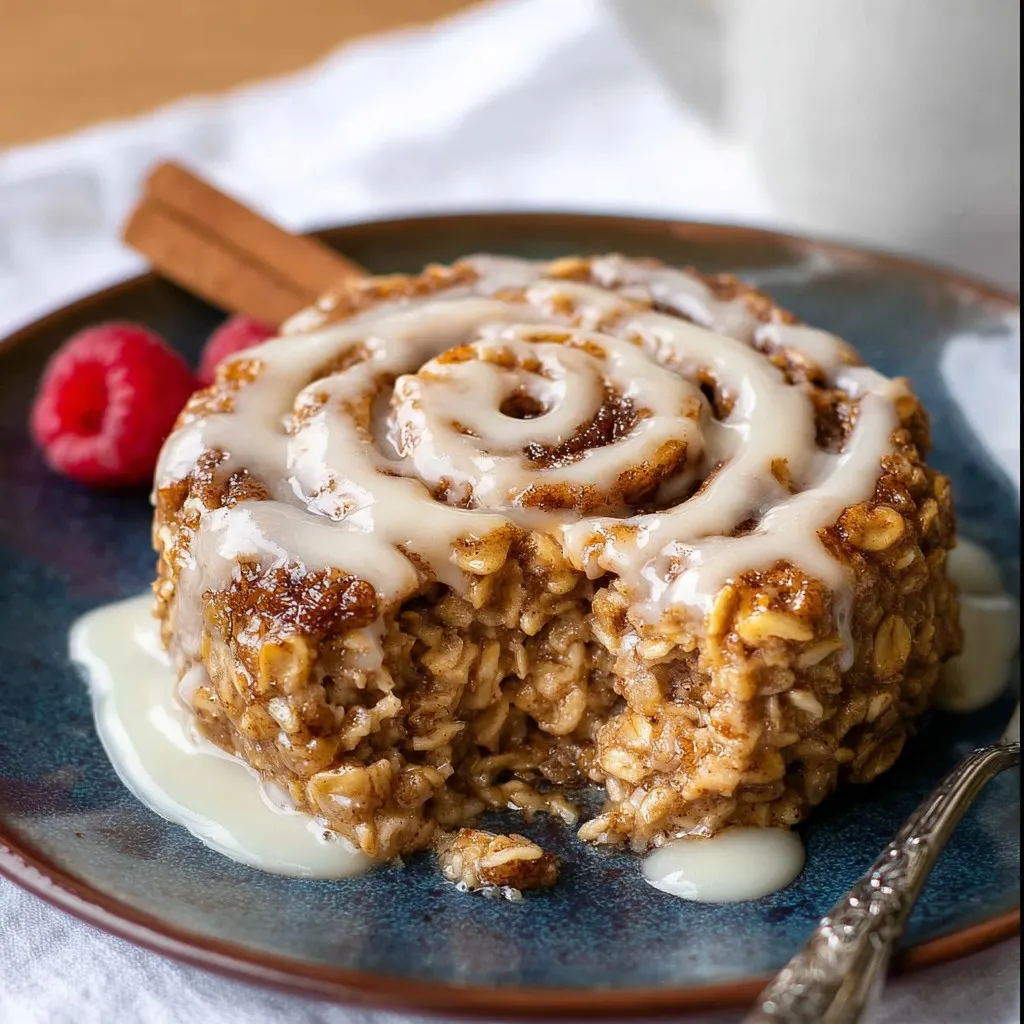 Cinnamon Roll Baked Oatmeal Cinnamon Roll Baked Oatmeal
