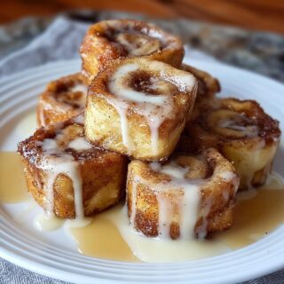 cinnamon roll french toast bites
