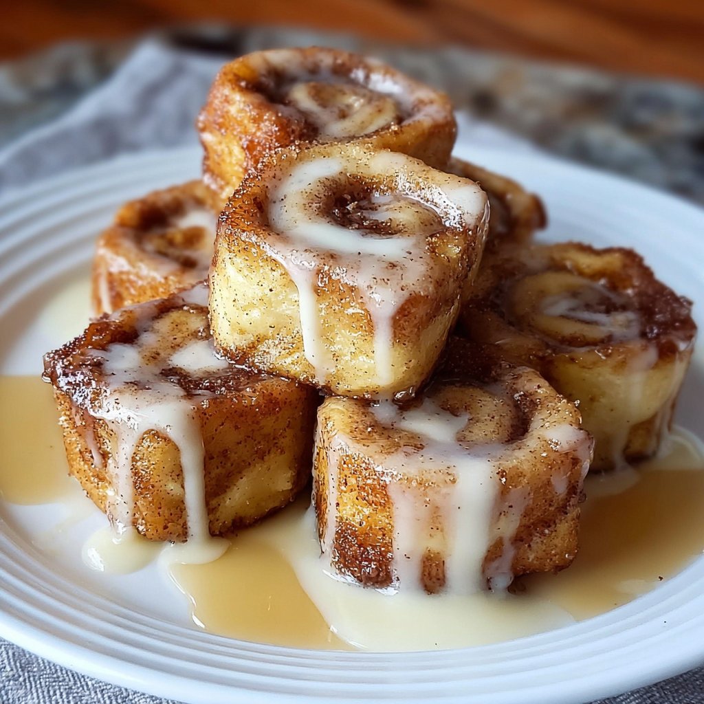 Cinnamon Roll French Toast Bites