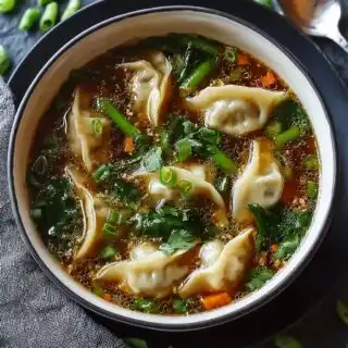 comfort fall potsticker soup