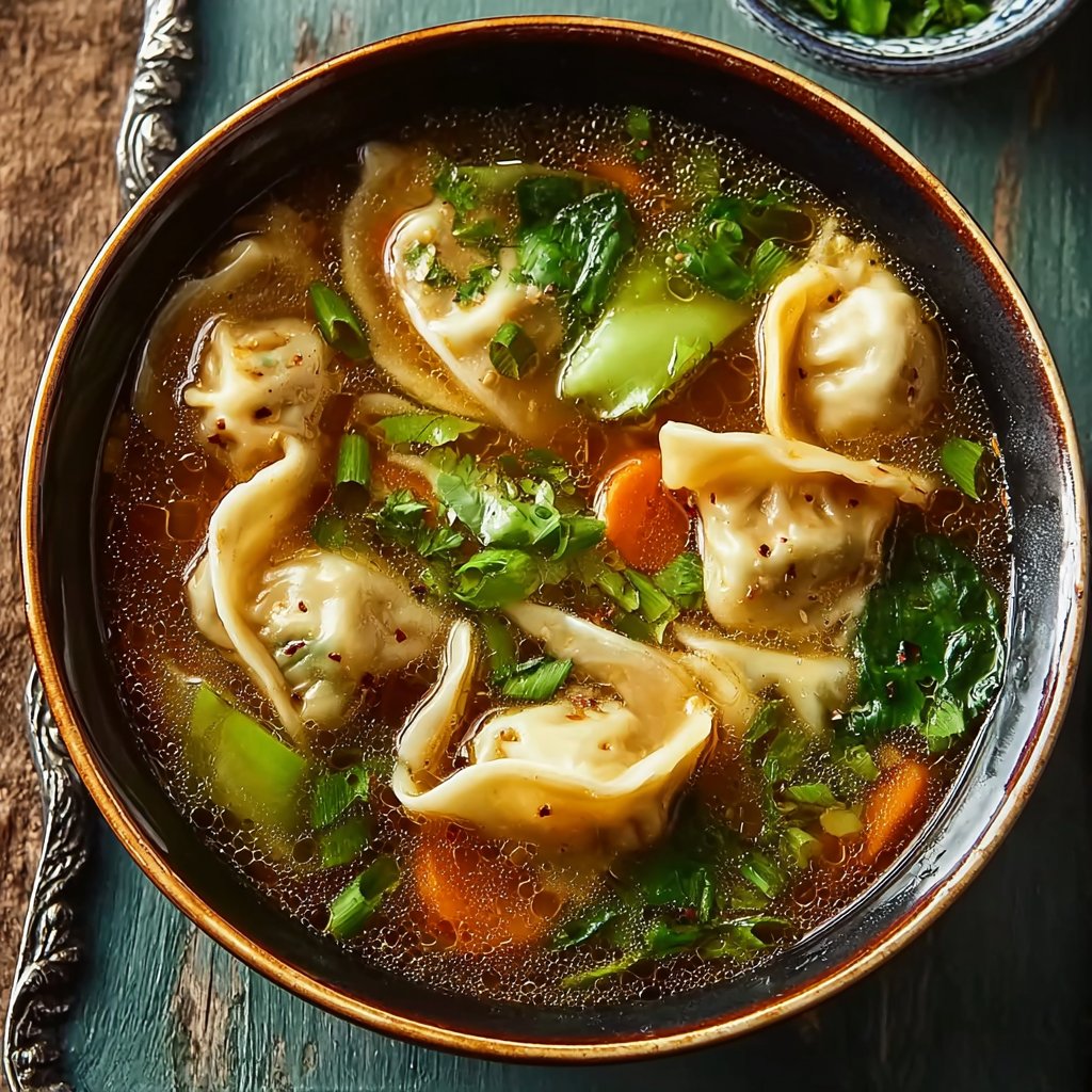 Comfort Fall Potsticker Soup