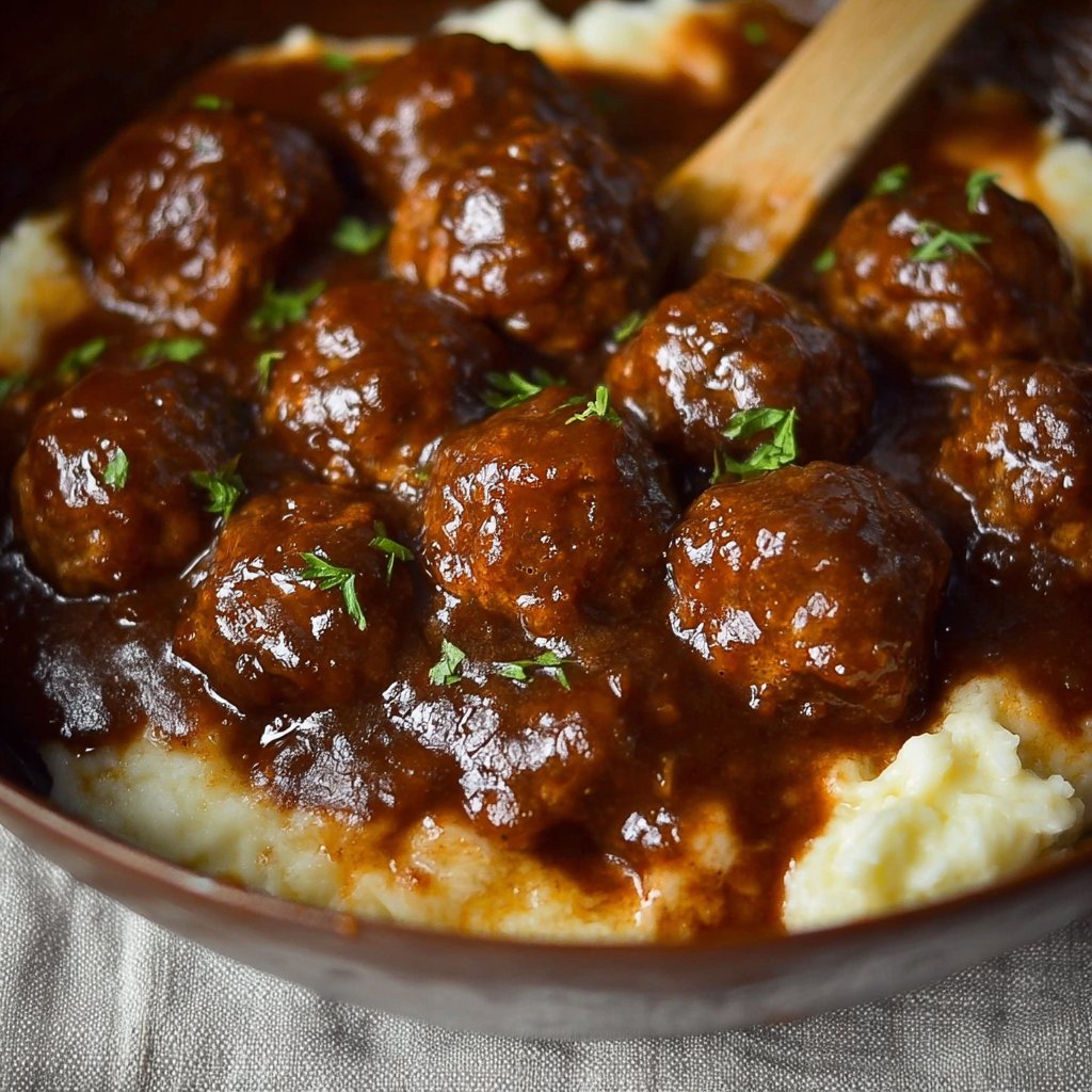Comfort Slow Cooker Salisbury Steak Meatballs Comfort Slow Cooker Salisbury Steak Meatballs