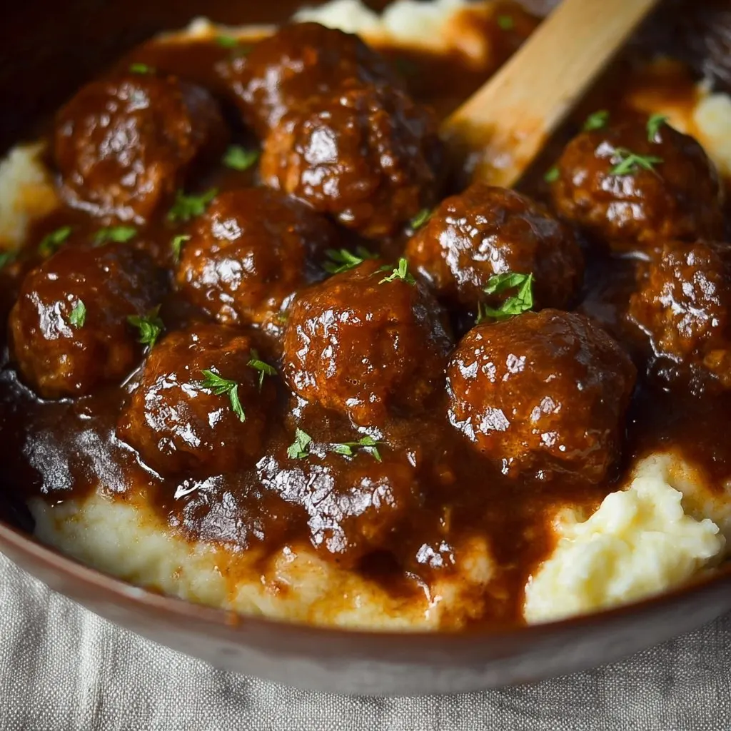 Comfort Slow Cooker Salisbury Steak Meatballs Comfort Slow Cooker Salisbury Steak Meatballs