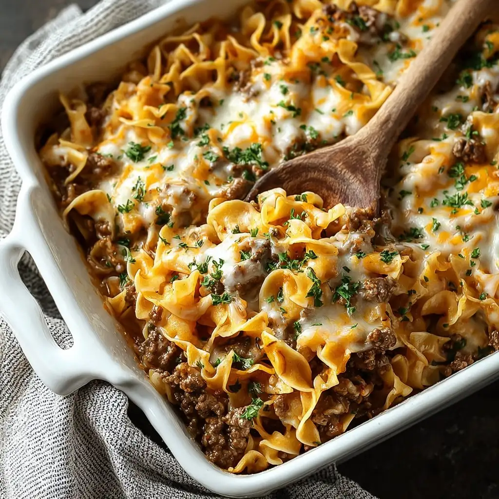 Cream Beef Noodle Casserole
