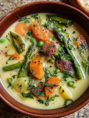 Cream of Spring Vegetable Soup