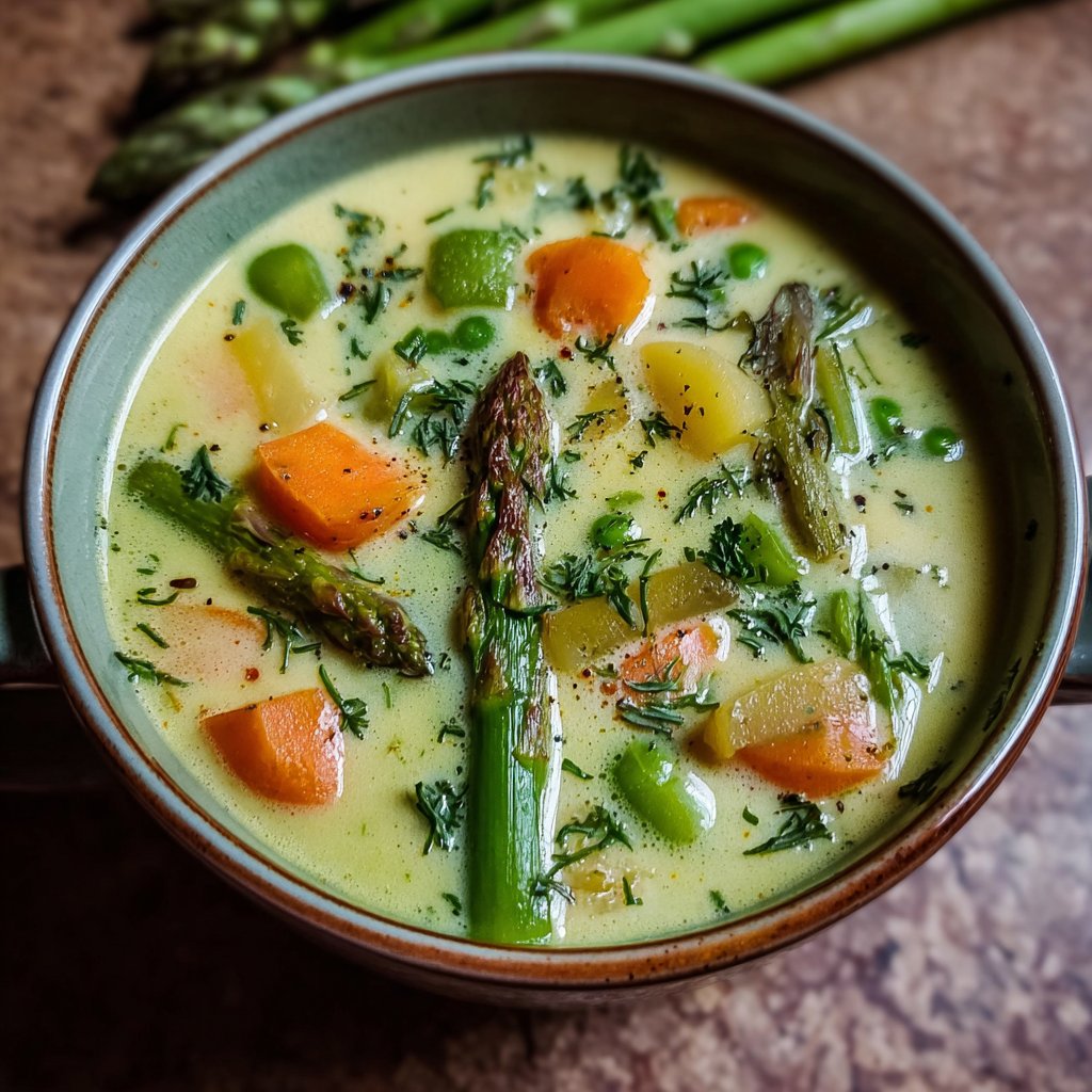 Cream of Spring Vegetable Soup