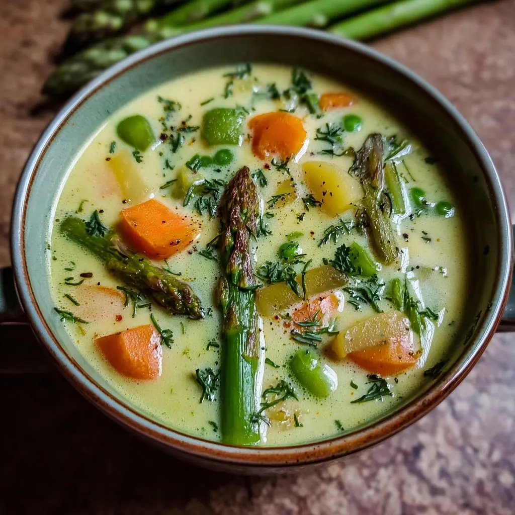 Cream of Spring Vegetable Soup Cream of Spring Vegetable Soup