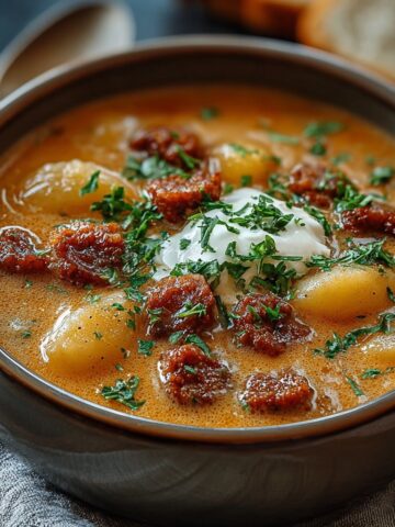 Creamy Chorizo Potato Soup Recipe