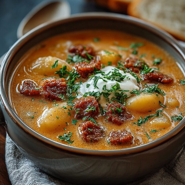 Creamy Chorizo Potato Soup Recipe