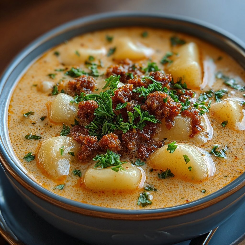Creamy Chorizo Potato Soup Recipe Creamy Chorizo Potato Soup Recipe
